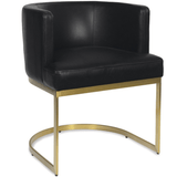 Owen Leather Dining Chair Dining Chair 32-1241BLK