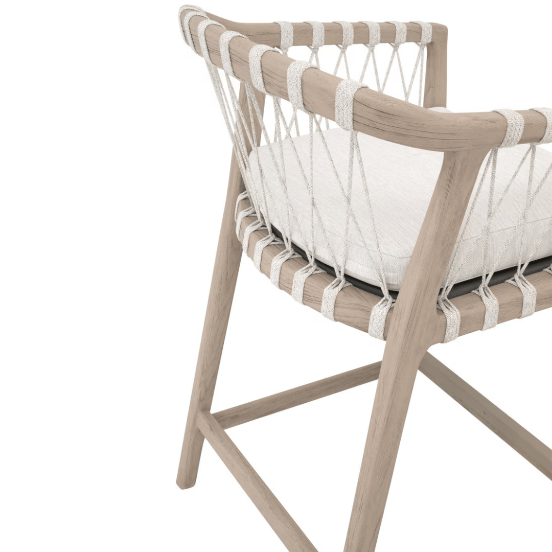 Pacific Outdoor Counter Stool Bar + Counter Stools 6800CS.WHT/WHT/W-ET 842279146016