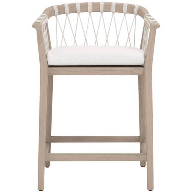 Pacific Outdoor Counter Stool Bar + Counter Stools 6800CS.WHT/WHT/W-ET 842279146016