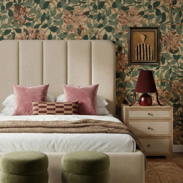 Paula Chenille Bed Beds + Headboards