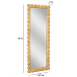 Paula Natural Rattan Wall Mirror Mirrors TOV-C21048