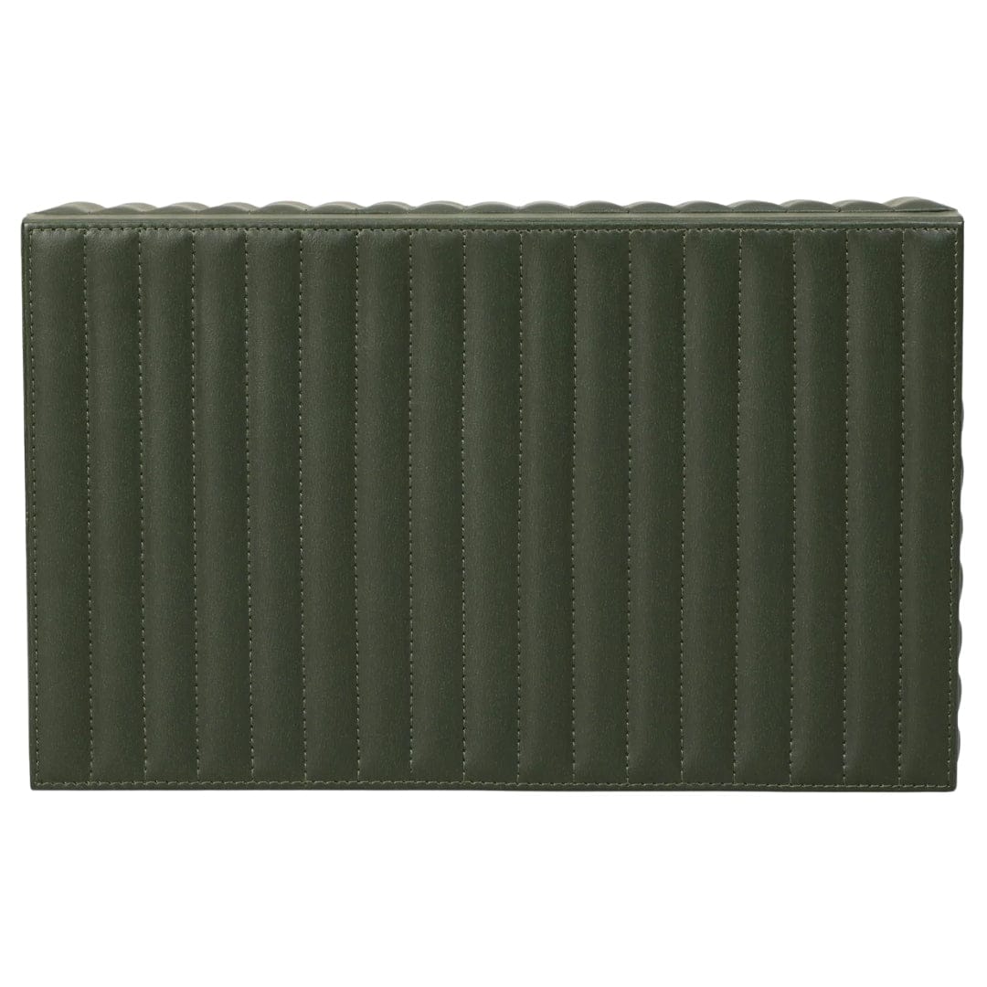 Peyton Ribbed Leather Storage Box Boxes TOV-T18913 793580645227