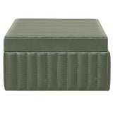 Peyton Ribbed Leather Storage Box Boxes TOV-T18913 793580645227