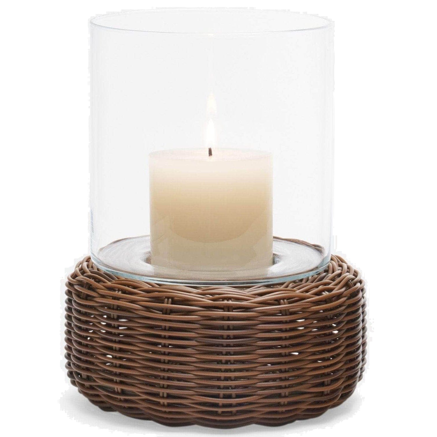 Pigeon & Poodle Amity Faux Rattan Hurricane