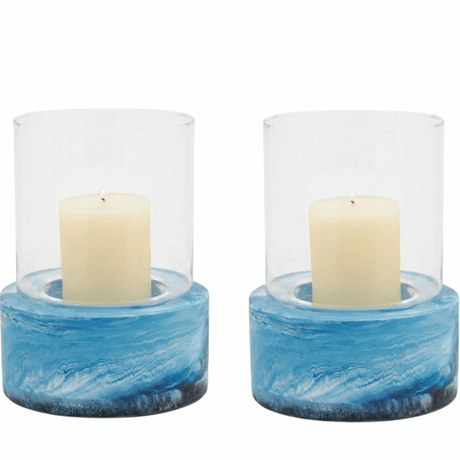 Milo Hurricane Set Candleholders 06MILO-BL-SMHC 08415971608643
