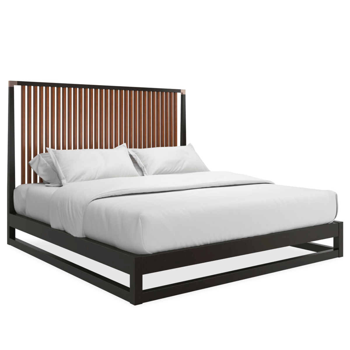 Pinstripe Slatted Bed Bed CLA-424-127 662896052138