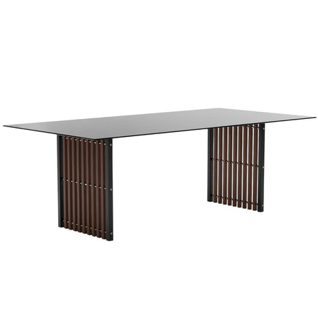 Pinstripe Slatted Dining Table Dining Tables CLA-025-2022A 662896063554