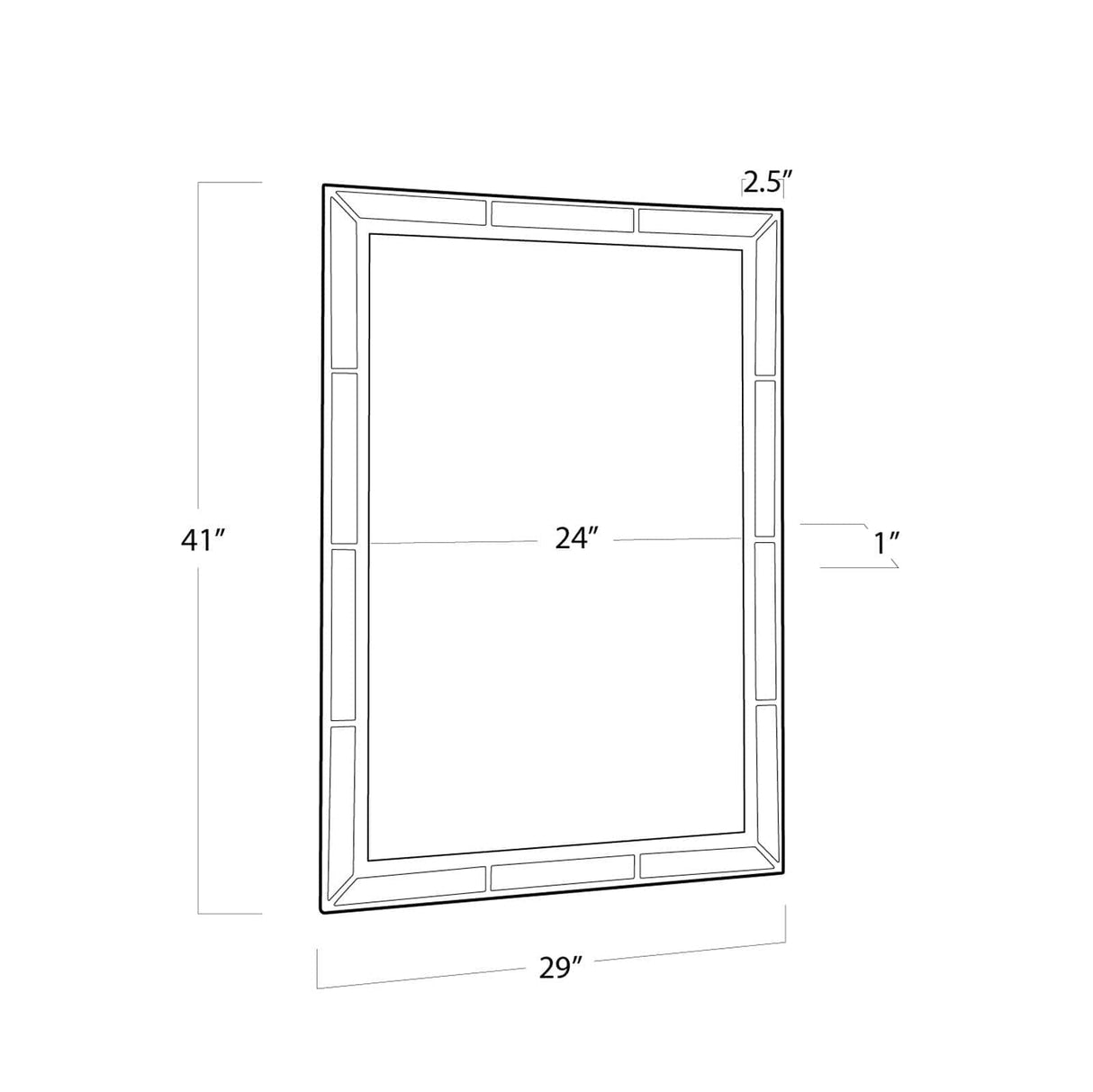 Plaza Beveled Mirror Mirror 21-1018 844717015373