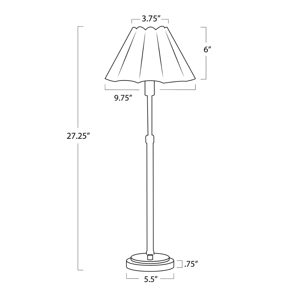 Polly Buffet Lamp Lamp