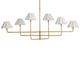 Polly Metal Chandelier 16-1454NB-WT