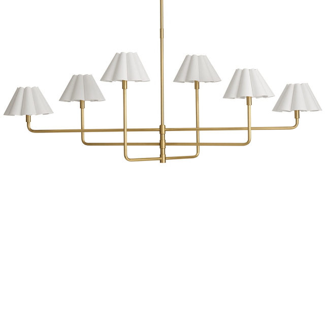 Polly Metal Chandelier 16-1454NB-WT