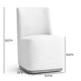 Priscilla Rolling Dining Chair Dining Chairs + Benches