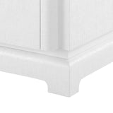 Pavel 3 Drawer Side Table - White