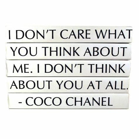 Quotation Series: Coco Chanel / "I Don't Care What You Think...." Decorative Objects e-lawrence-QUOTES-05-DIFF