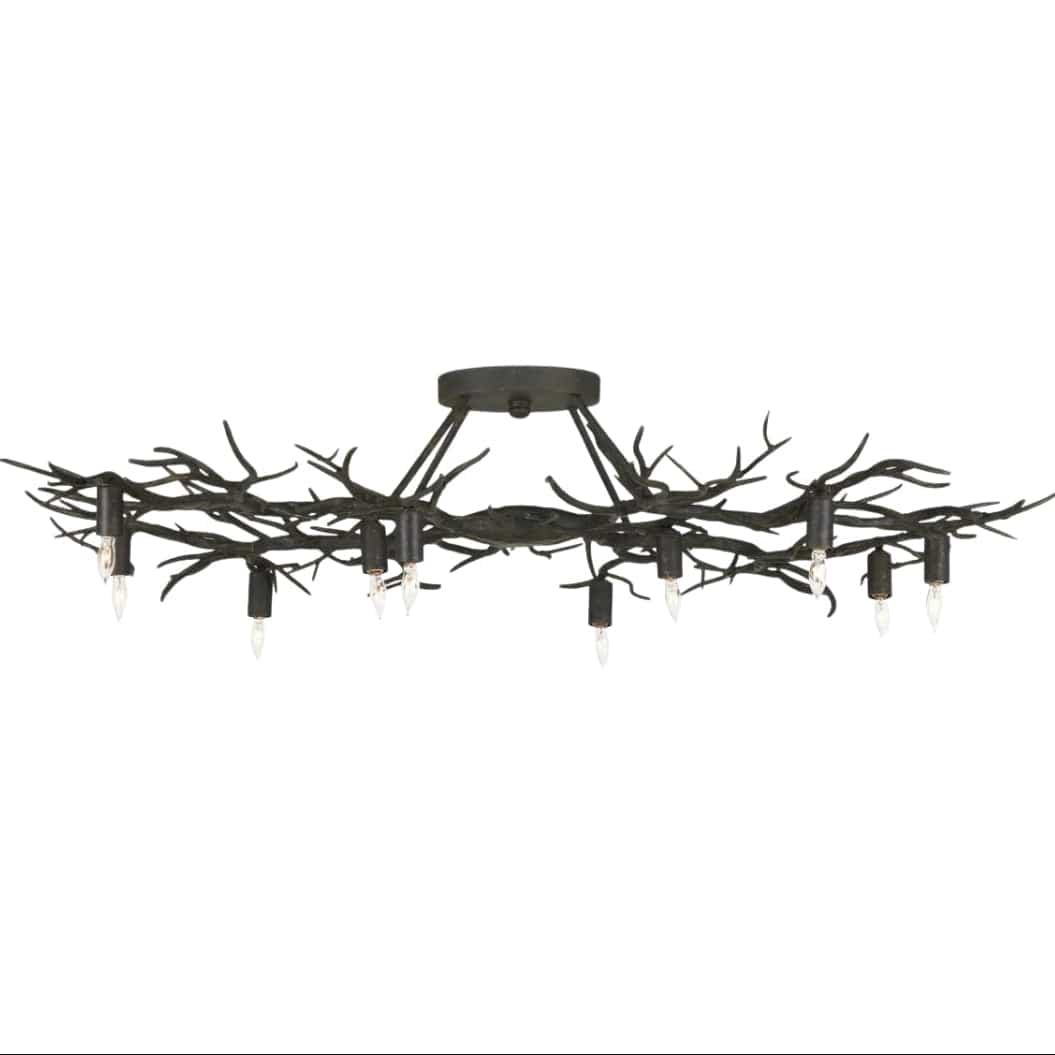 Rainforest Bronze Semi-Flush Mount Flush Mounts 9000-0981 00633306048669