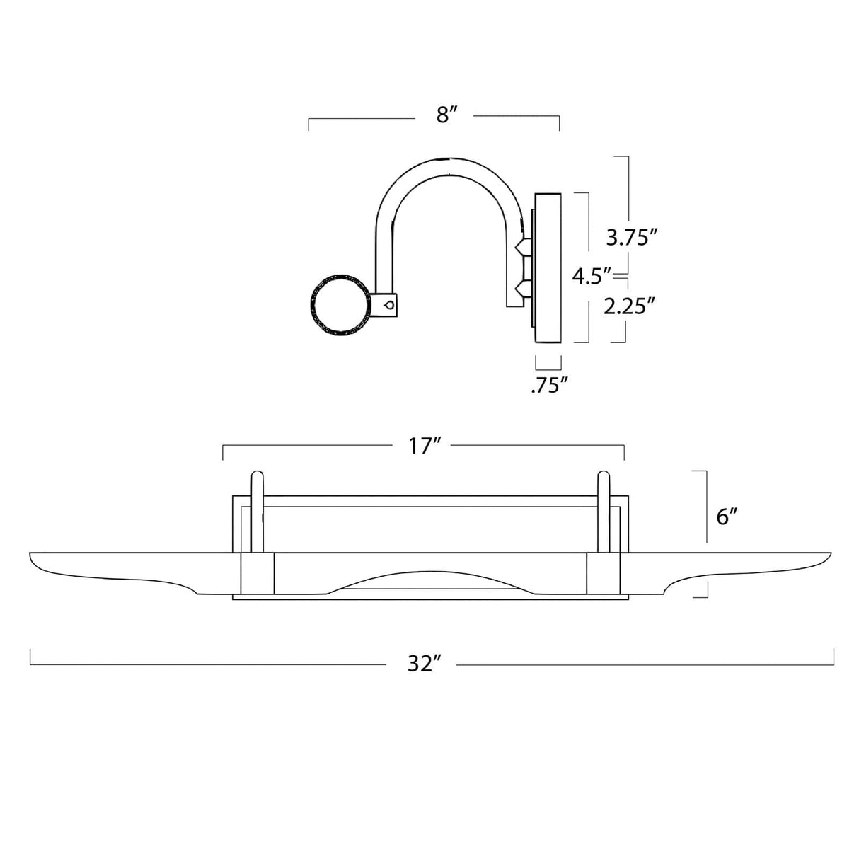 Redford Picture Light Large Wall Lighting