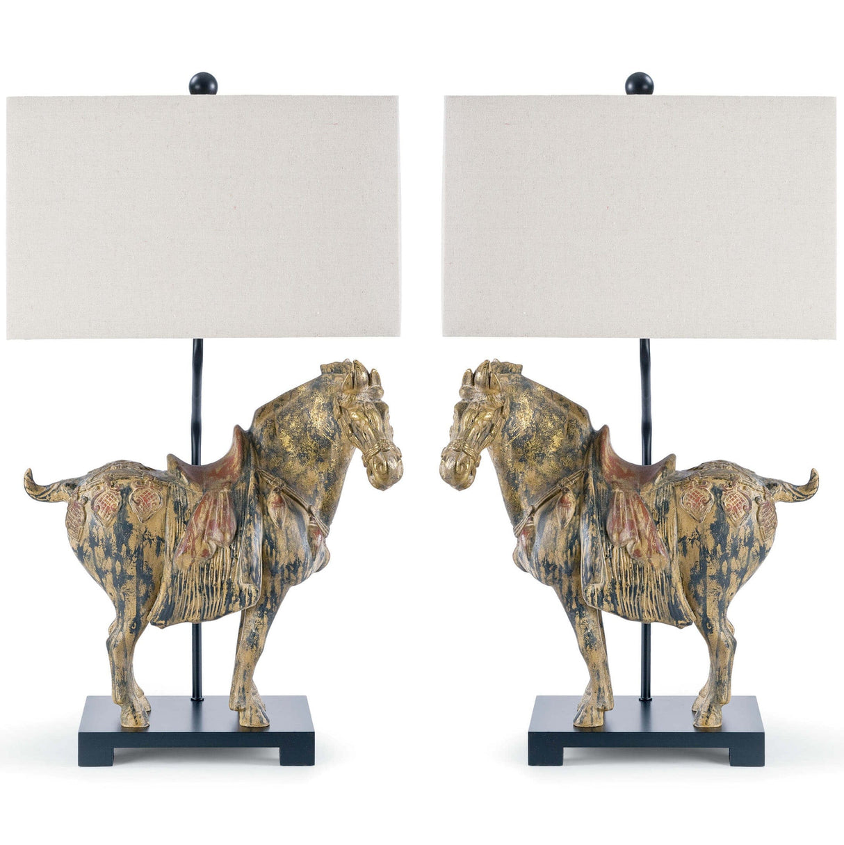 Regina Andrew Dynasty Horse Table Lamps Pair Lighting regina-andrew-13-1111 00844717014024