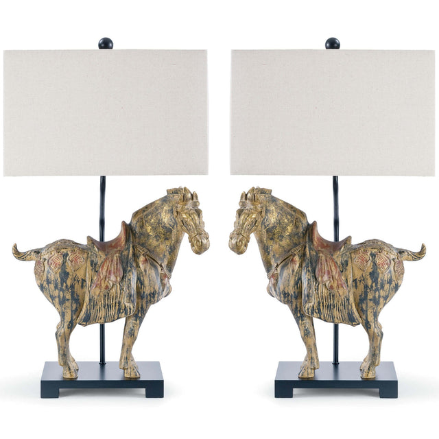 Regina Andrew Dynasty Horse Table Lamps Pair Lighting regina-andrew-13-1111 00844717014024