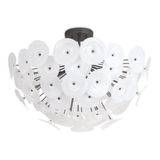 Regina Andrew Poppy White Glass Semi Flush Mount Flush Mount Regina-Andrew-16-1232WT