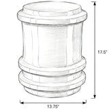 Reglet Ceramic Stool/Side Table Side Tables