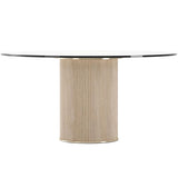 Rhythm Round Glass Top Dining Table Dining Tables CLA-425V-207 662896060614