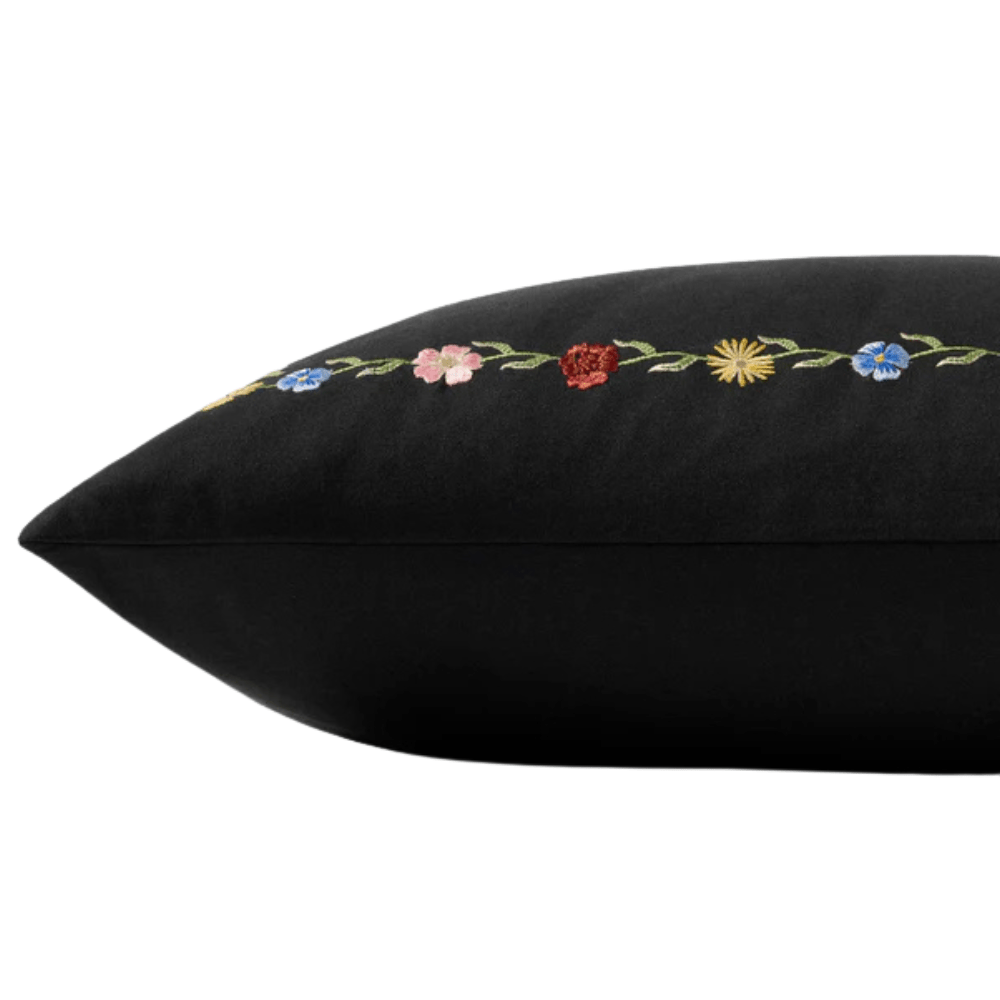 Rifle Paper Co. × Loloi Black/Multi Pillow Pillow