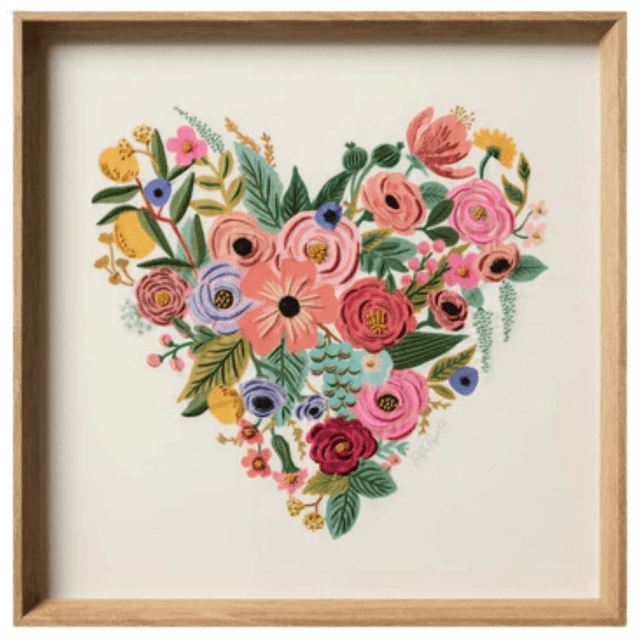 Rifle Paper Co. x Loloi Garden Party Heart Decor RP0647GARDPML00A026 885369848100