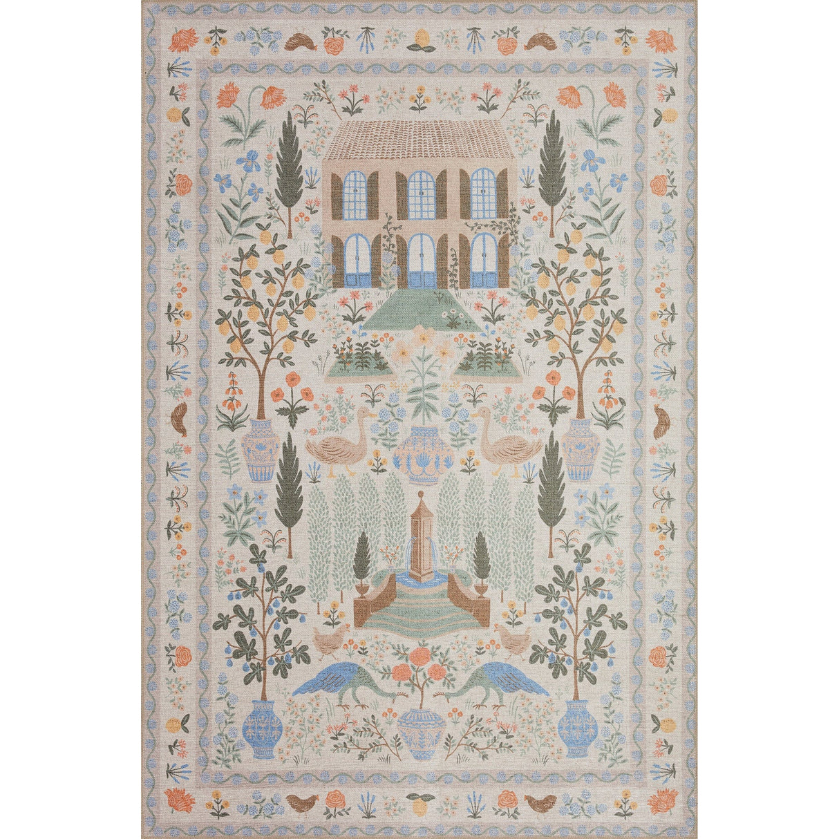 Rifle Paper Co. x Loloi Menagerie Camont Rug Area Rug MENAMEN-03CR002339 885369551925