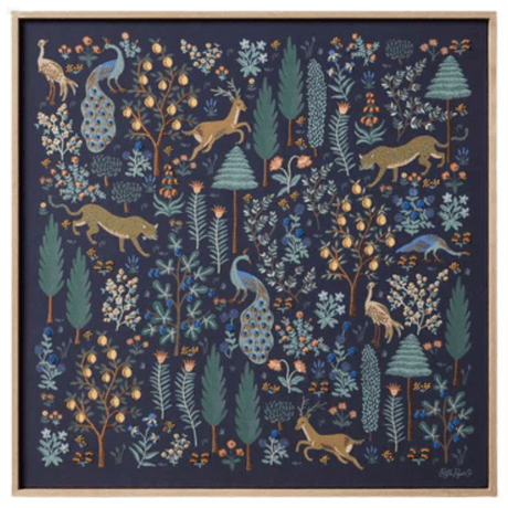 Rifle Paper Co. x Loloi Menagerie Decor RP0644NAVYMML00A048