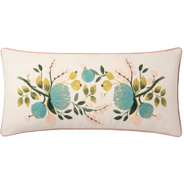 Rifle Paper Co. x Loloi Pillow - Ivory/Multi Pillow P217P6034BBMLPIL1 885369468872