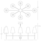 Robert Abbey Jonathan Adler Ventana Oval Chandelier Lighting Robert-Abbey-PN718