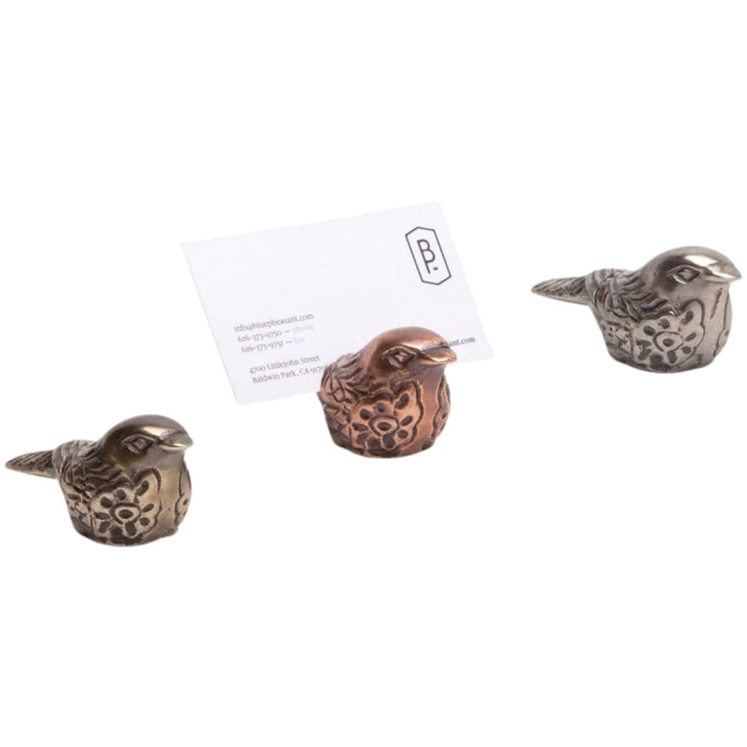 Robin Card Holder (Set of 4) Sculptural Objects