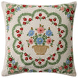 Rosette Vase Pillow Throw Pillows PSETPRP0084IVMLPIL3 885369947698