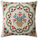 Rosette Vase Pillow Throw Pillows PSETPRP0084IVMLPIL3 885369947698