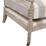 Rouleau Club Chair Accent Chair