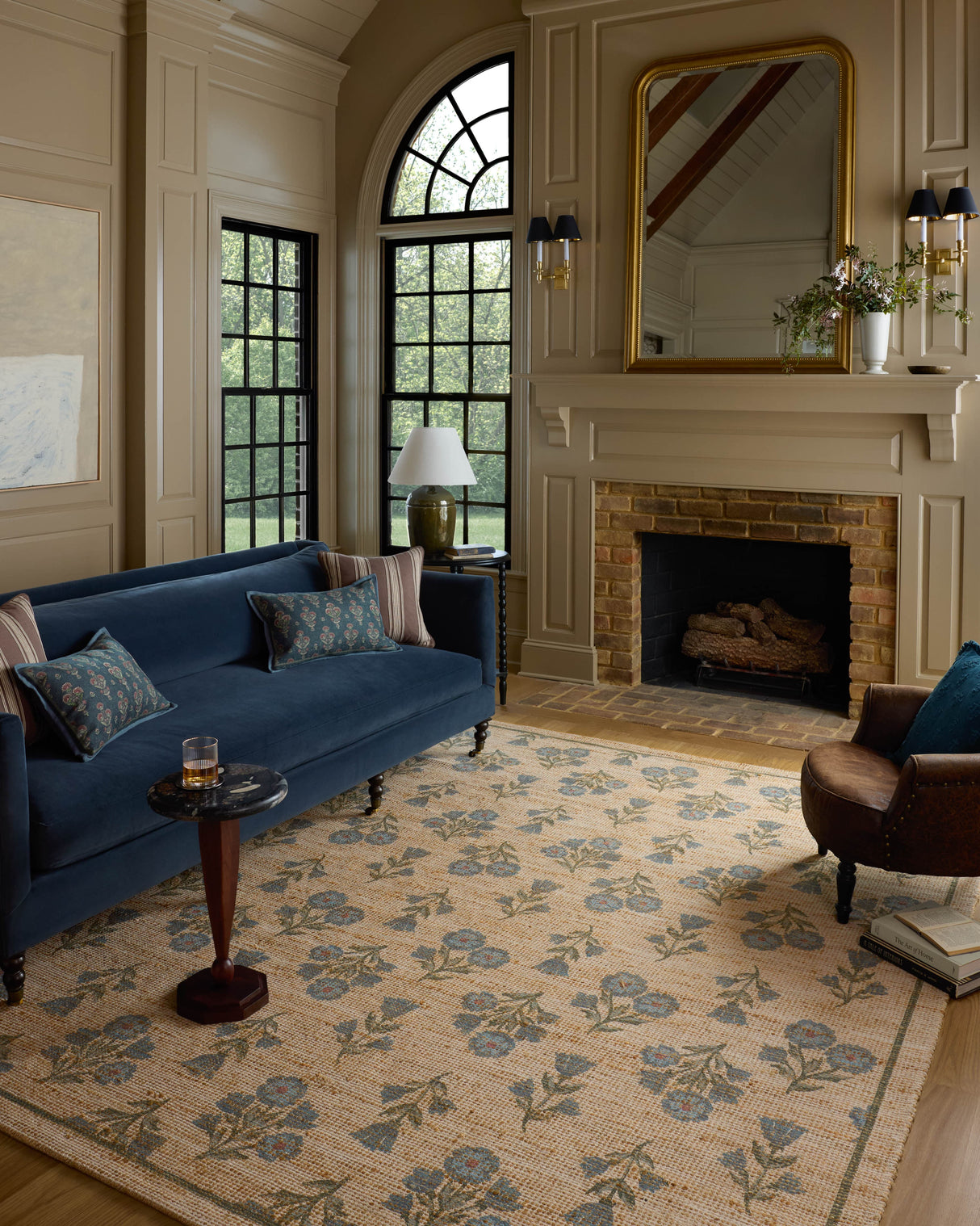 Rue Moss/Blue Rug Area Rugs