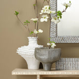 Ruffle Vase Vases 7RUFF-VAWH 688933039665