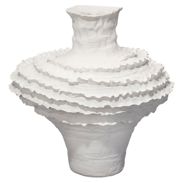 Ruffle Vase Vases 7RUFF-VAWH 688933039665