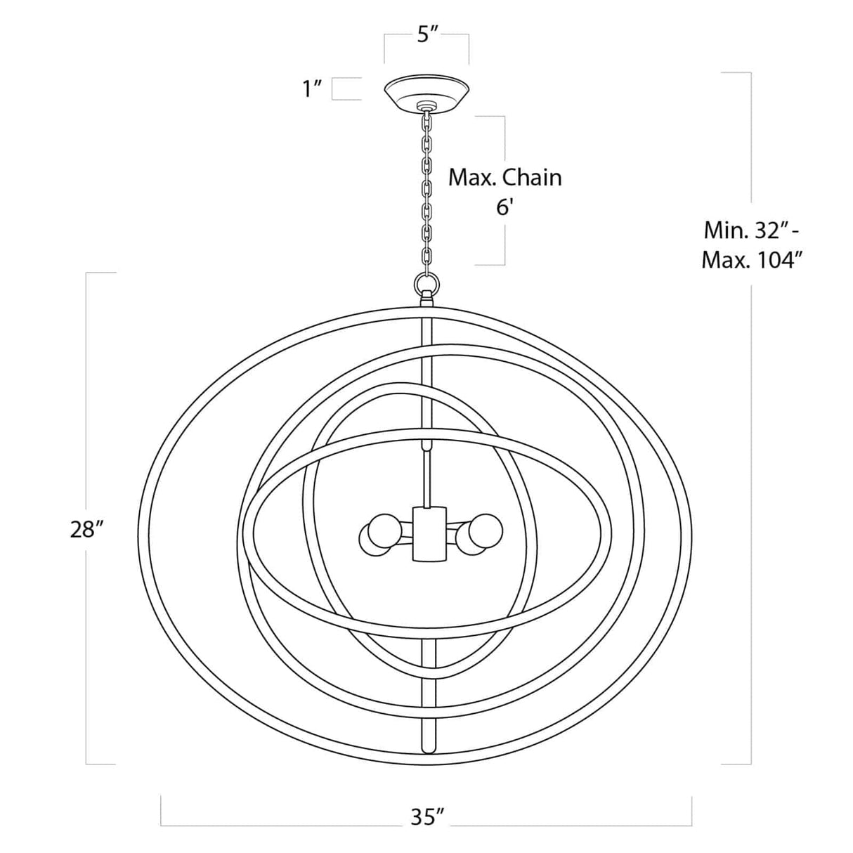 Sail Chandelier Chandelier 16-1216 844717092817