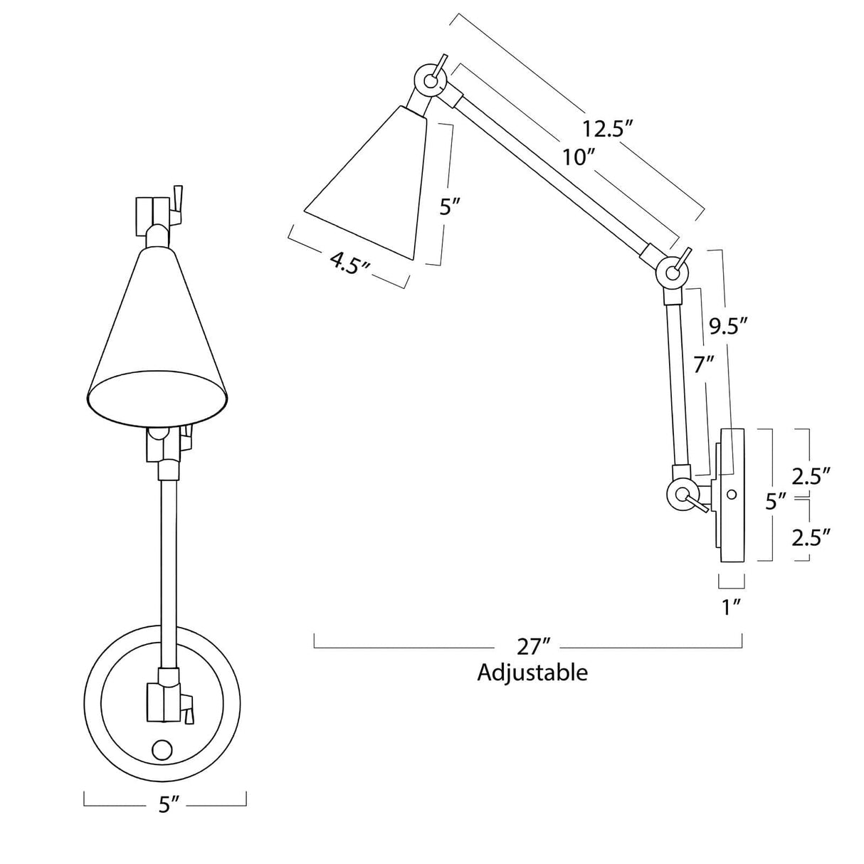 Sal Task Sconce Wall Lighting