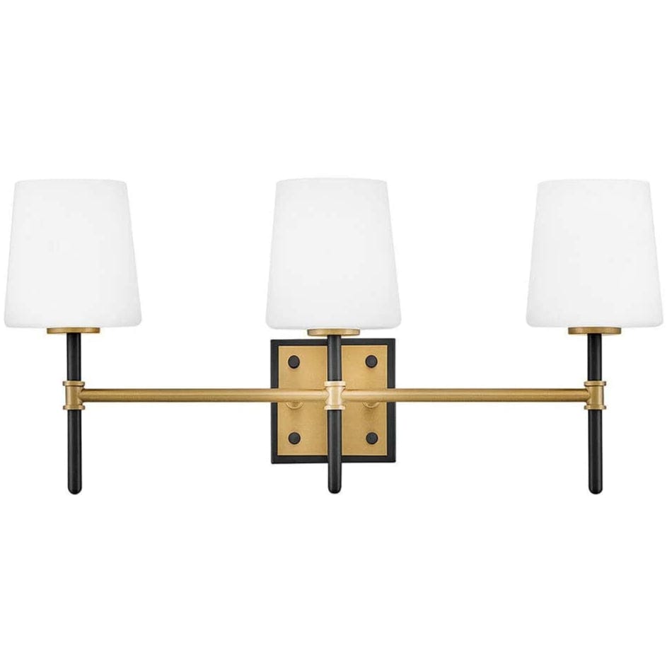 Saunders Three Bath & Vanity Light Bath Vanity 56953BK-LCB 640665927986