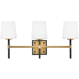 Saunders Three Bath & Vanity Light Bath Vanity 56953BK-LCB 640665927986