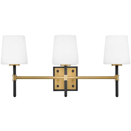 Saunders Three Bath & Vanity Light Bath Vanity 56953BK-LCB 640665927986