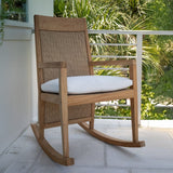 Savannah Teak Rocker Outdoor Ottomans + Stools 14824+E003H6457N