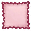 Scalloped Edge Throw Pillow With Insert