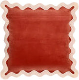 Scalloped Edge Throw Pillow With Insert