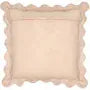 Scalloped Edge Throw Pillow With Insert
