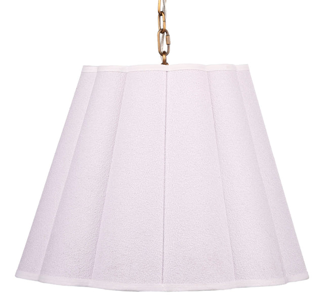 Scalloped Hanging Pendant Pendant Lighting 5SCAL-PEWH 688933039405