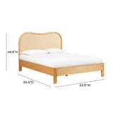 Seabrook Natural Wood & Rattan Bed Beds & Bed Frames