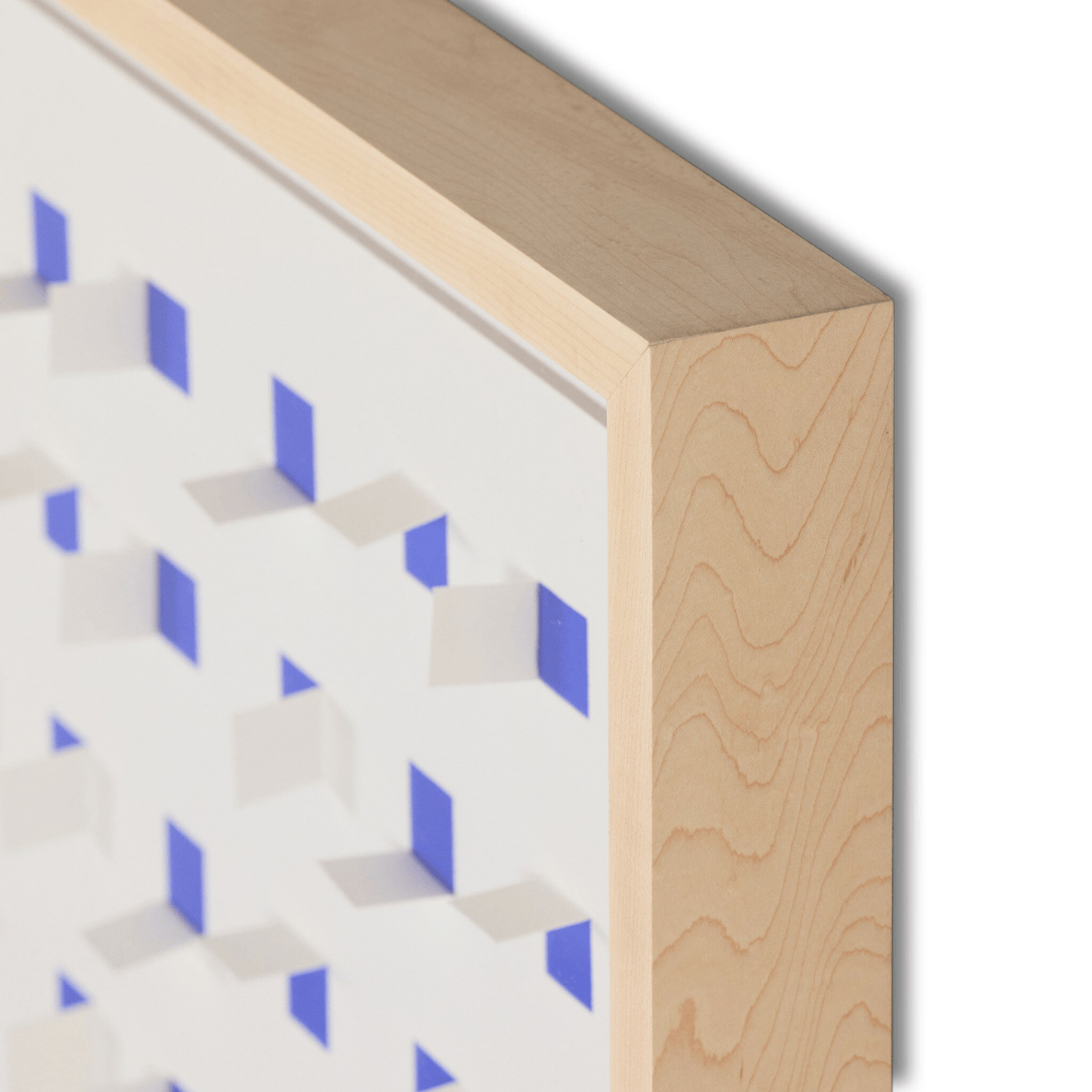 See Through Blue by FH Art Studio Mixed Media